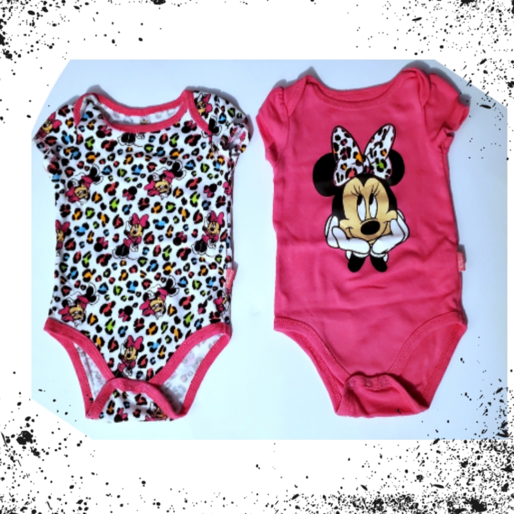 NWOT 💟 Disney Minnie Bodysuit Set 🎀 Size: 3/6 mo